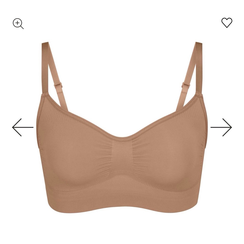 SKIMS Seamless Wireless Bra in Tan